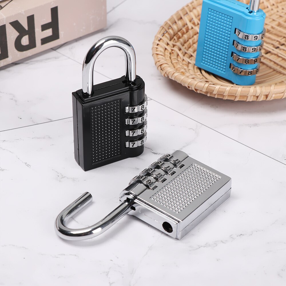 10 Soorten Beveiliging 3/4 Cijfercombinatie Hangslot Bagage Lock Koffer Code Zinklegering Kast Kast Locker Lock