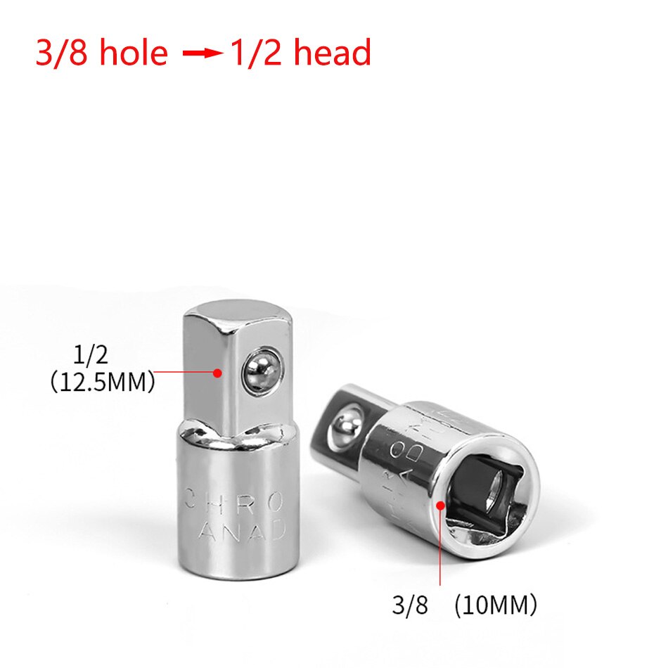 1/4 "3/8" 1/2 "Ratelsleutel Adapter Chroom Vanadium Mouw Drive Socket Converter Wrench Transform Joint: Blauw