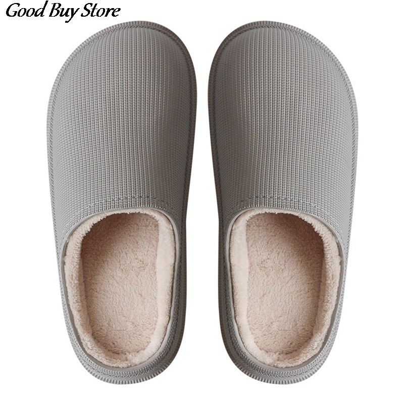 Herfst winter heren pantoffels binnen vloer schoenen warme pluche pantoffel zachte bont comfortabele huis thuis schoenen mannen hotel slides mannelijk: A / 41