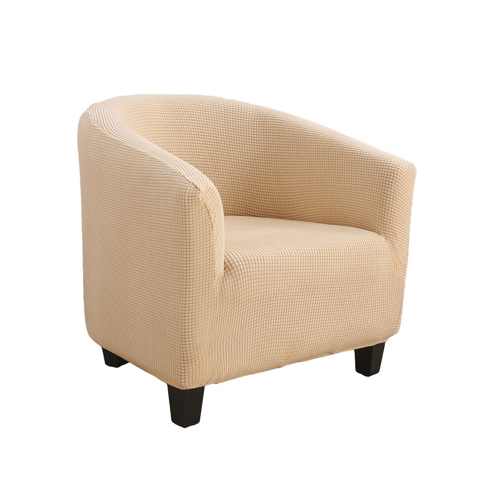 Effen hoekbankhoezen voor de woonkamer, elastische spandex hoezen, bankhoes, stretch bankhanddoek, moet gekocht worden: A-beige