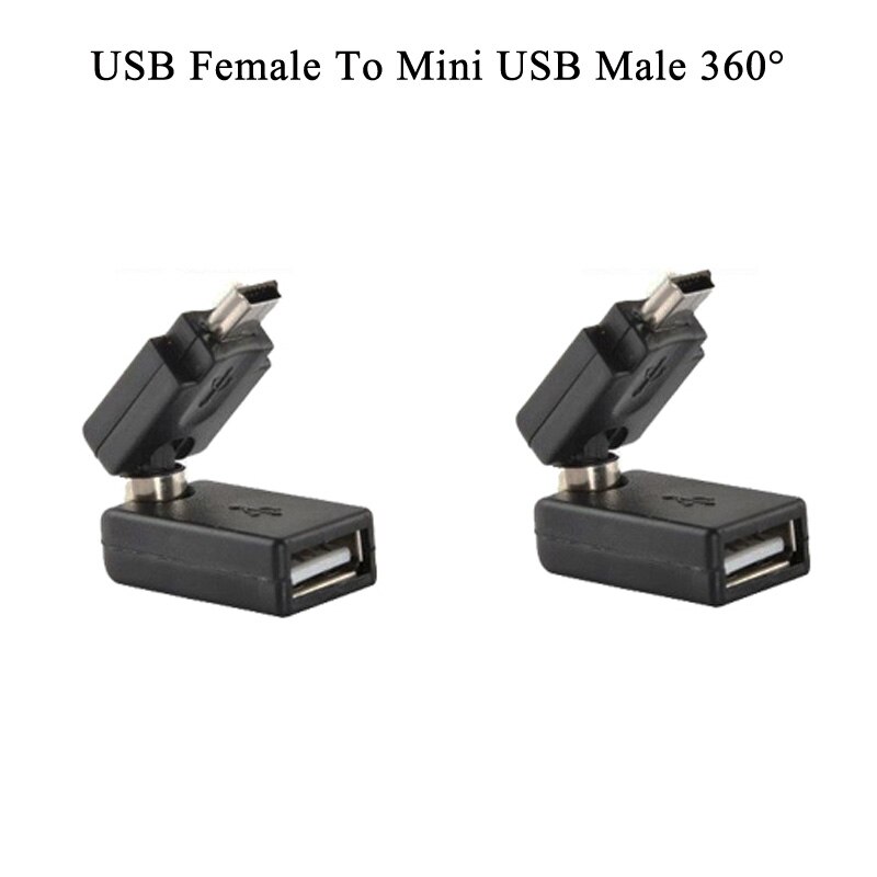 5 STKS Micro USB USB Mannelijke Vrouwelijke naar Mini USB 5 Pin Man Vrouw Plug Adapter Changer Converter Adapter: USB F To Mini M 360