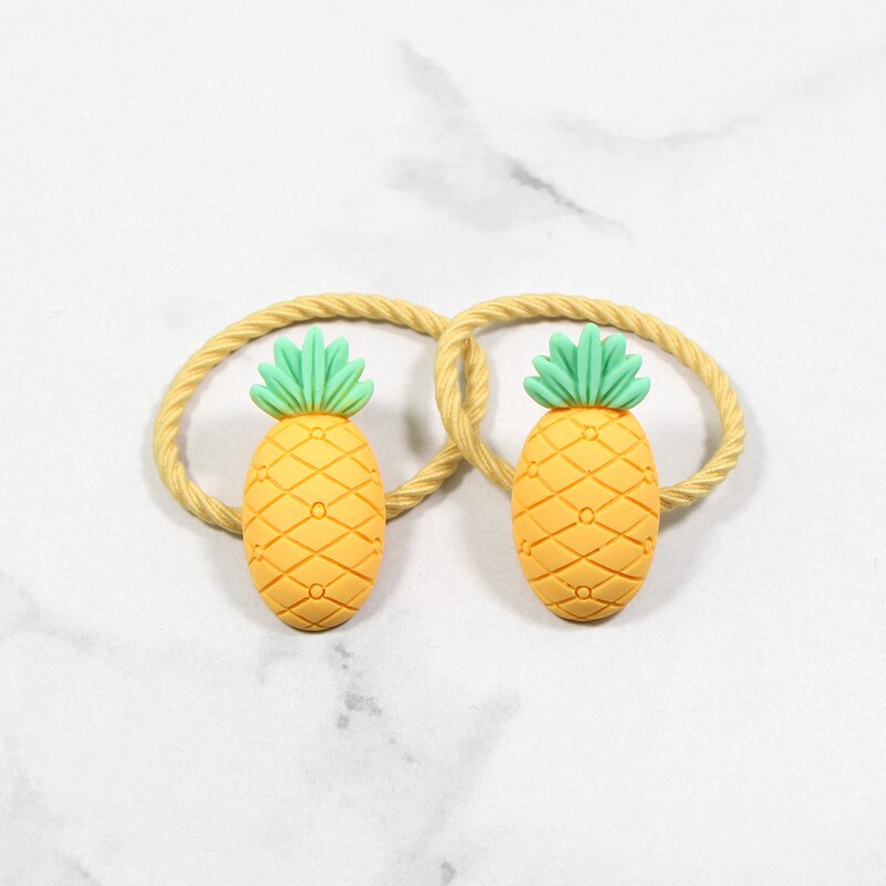 2/10 stuks/set kinderen cartoon beer bloem elastische haarbanden meisjes schattige rubberen banden scrunche kinderen haaraccessoires hoofdtooi: Abol 19