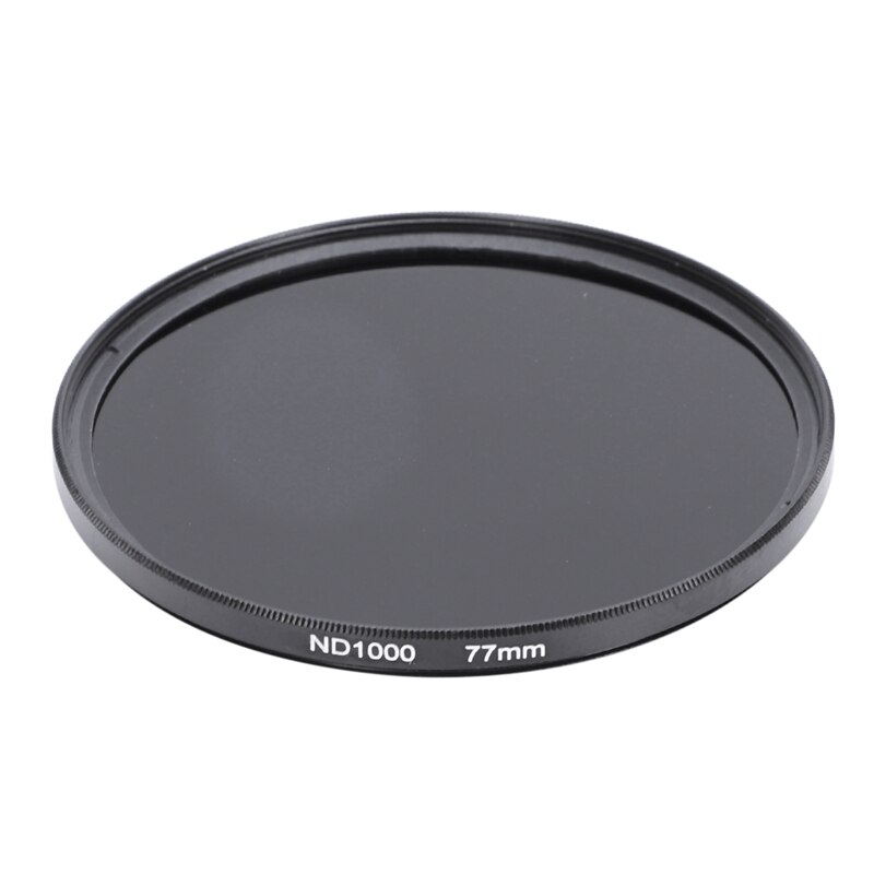 77mm nd1000 filtro de densidade neutra para nikon canon uk sr1q & univeral 77mm tampa da lente frontal capa para câmera dslr slr