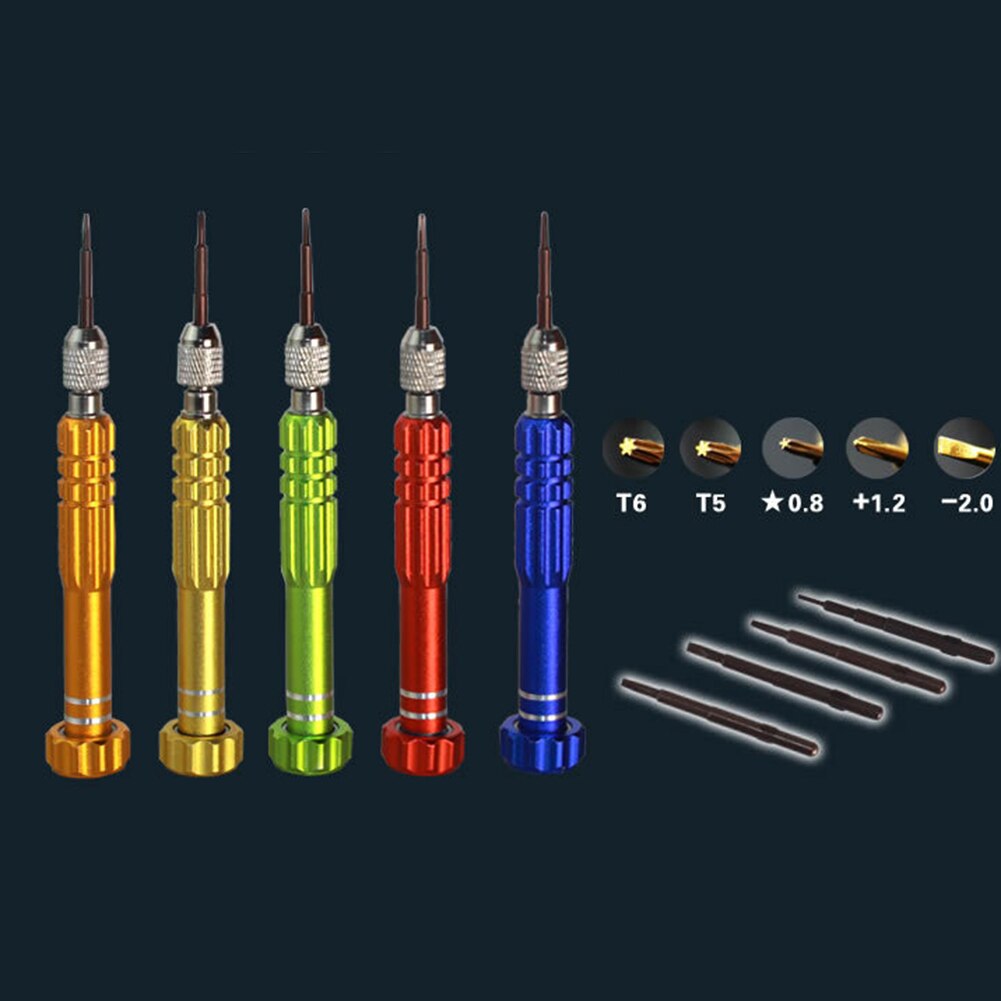 5 in 1 Multi-Function Repair Open Tools Kit Screwdrivers For iPhone Samsung Galaxy DIY Mobile Phone Repair Accessories