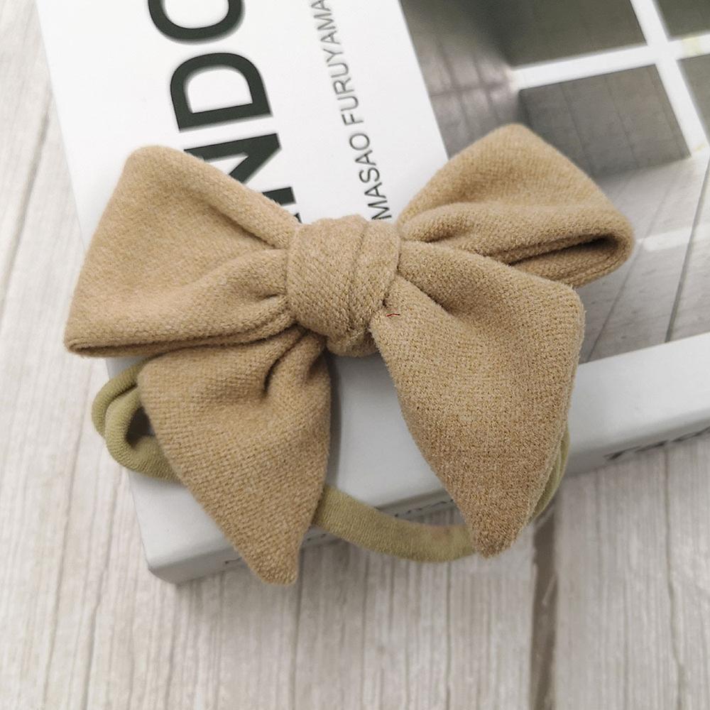 Baby Hoofdband Bow Hoofdbanden Voor Meisje Wollen Hoofd Band Dunne Nylon Haarband Pasgeboren Fotografie Props Peuter Haaraccessoires: 7