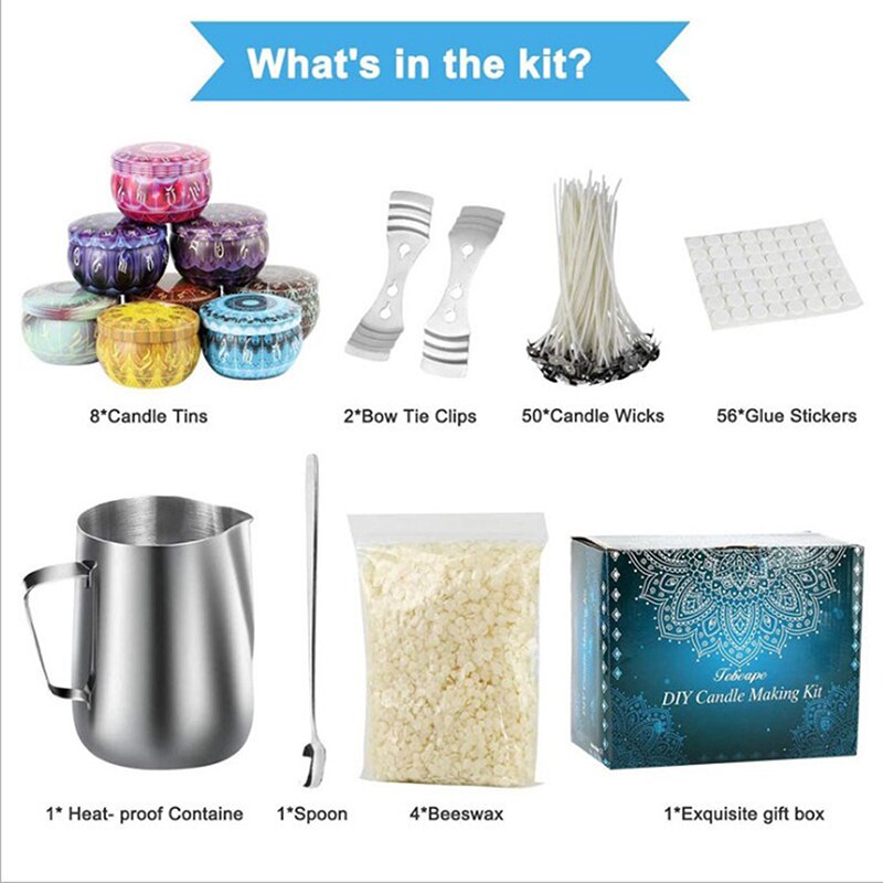 DIY Candle Making Kit Candle Making Wicks Cotton Core Melting Pots Candle Making