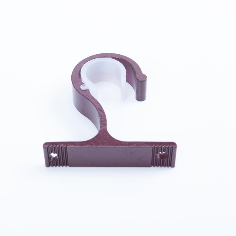 Roman curtain rod bracket aluminum mast mounting bracket side rails curtain pole single pole double hook base wall parts