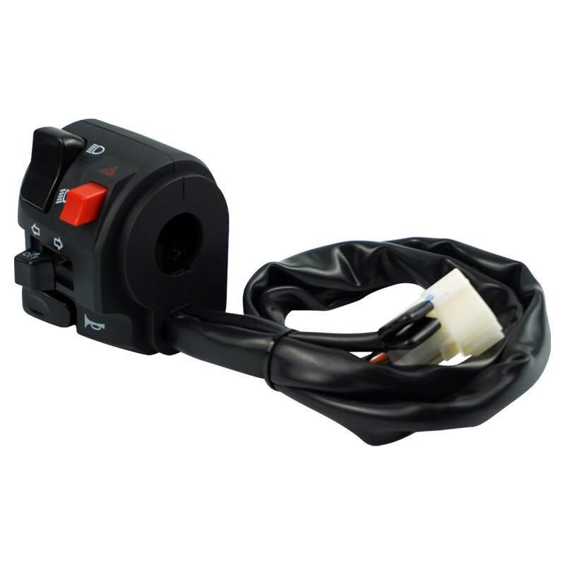Universele motorstuurschakelaar, 12 V, 7/8 inch, motorclaxon Universele motorstuurschakelaar, 12 V, 7/8 inch, motorclaxon