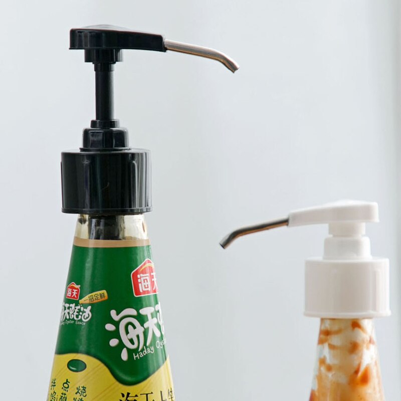 Syrup bottle press nozzle operation head household manual plastic pressure nozzle essential push-in artifact kitchen supplies