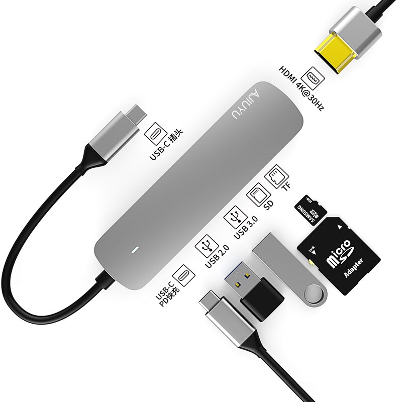 Usb C Hub 4K Hdmi RJ45 Sd/Tf USB3.0 Port Charge Adapter Voor Samsung Galaxy Tab S8 ultra S8 + S7 Plus A8 S7 Fe Dock Splitter: BX6H