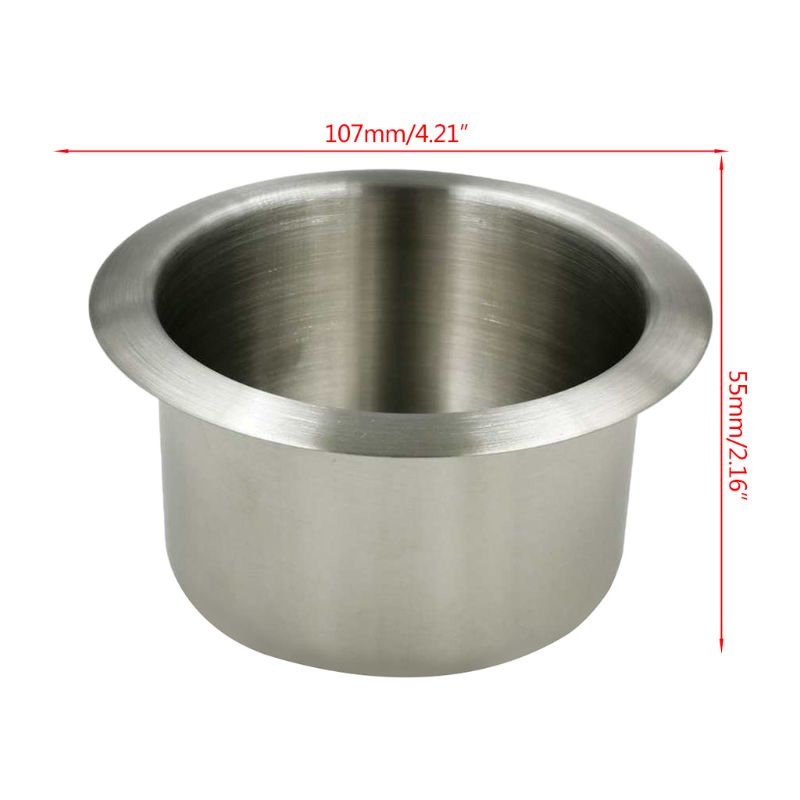 1Pc Stainless Steel Cup Drink Holder Marine Boat Car Truck Camper RV