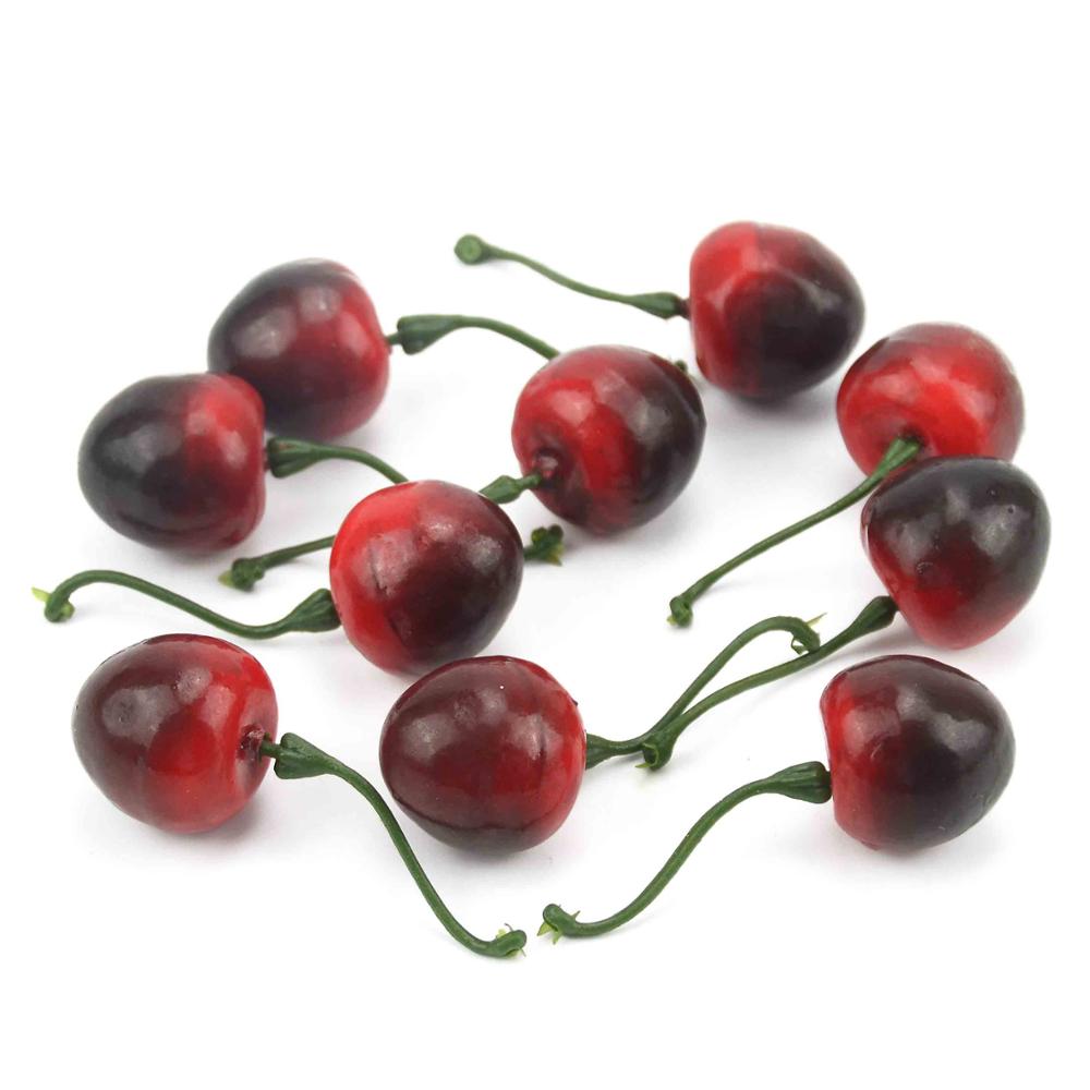 Cheap 80pcs artificial foam simulation fruit cherry wedding decoration false berry DIY props cut and paste false flower accessor: I