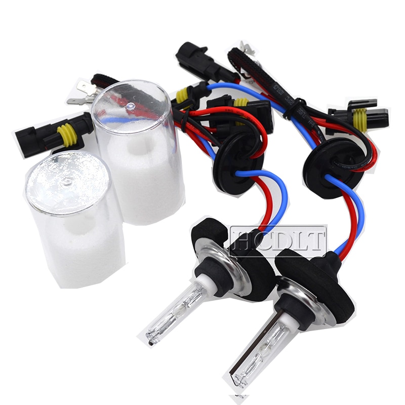 HCDLT Original 35W 45W Cnlight H7 xénon HID lampes 6000K 8000K 4300K 5000K H7 métal céramique Base ampoule pour 12V voiture lumière xénon Kit