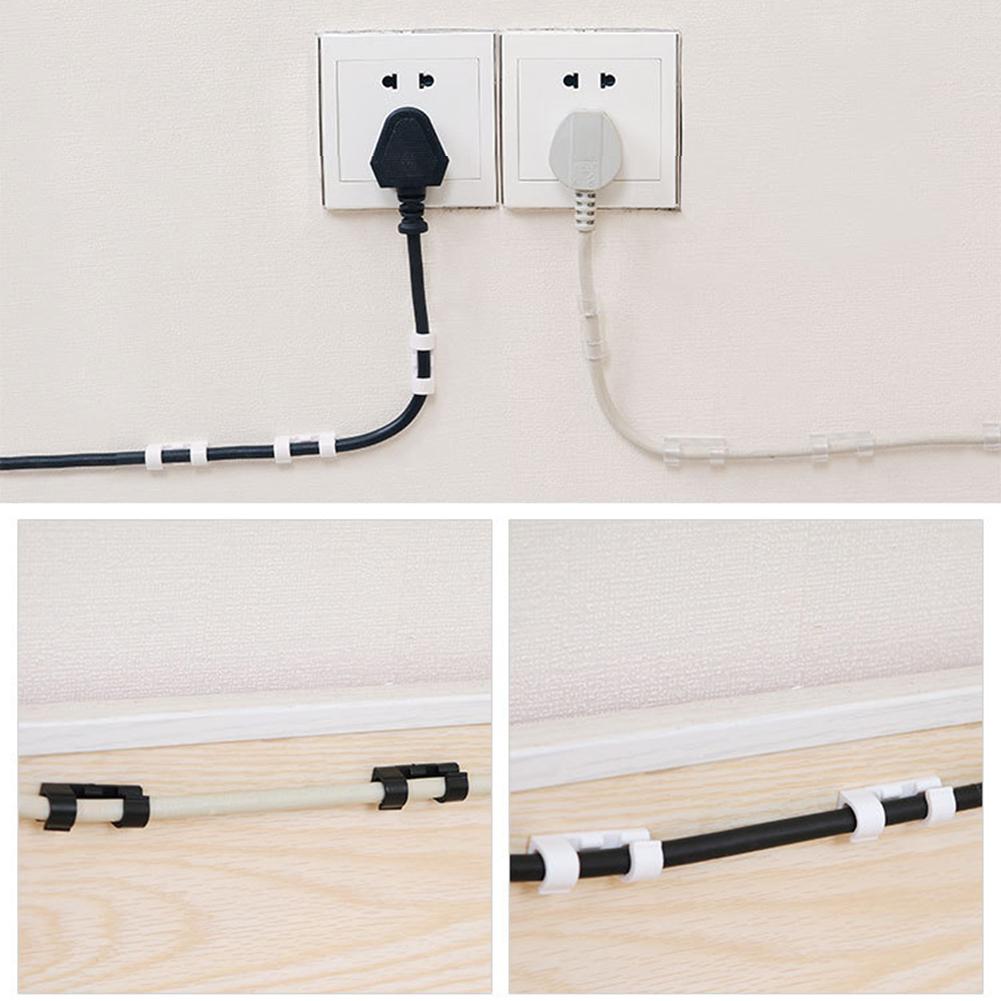 20 Stuks Auto Tie Lijnen Vaste Clip Usb Wire Cable Line Organizer Retainer Klem Kleine En Praktische Nail-gratis En Traceless