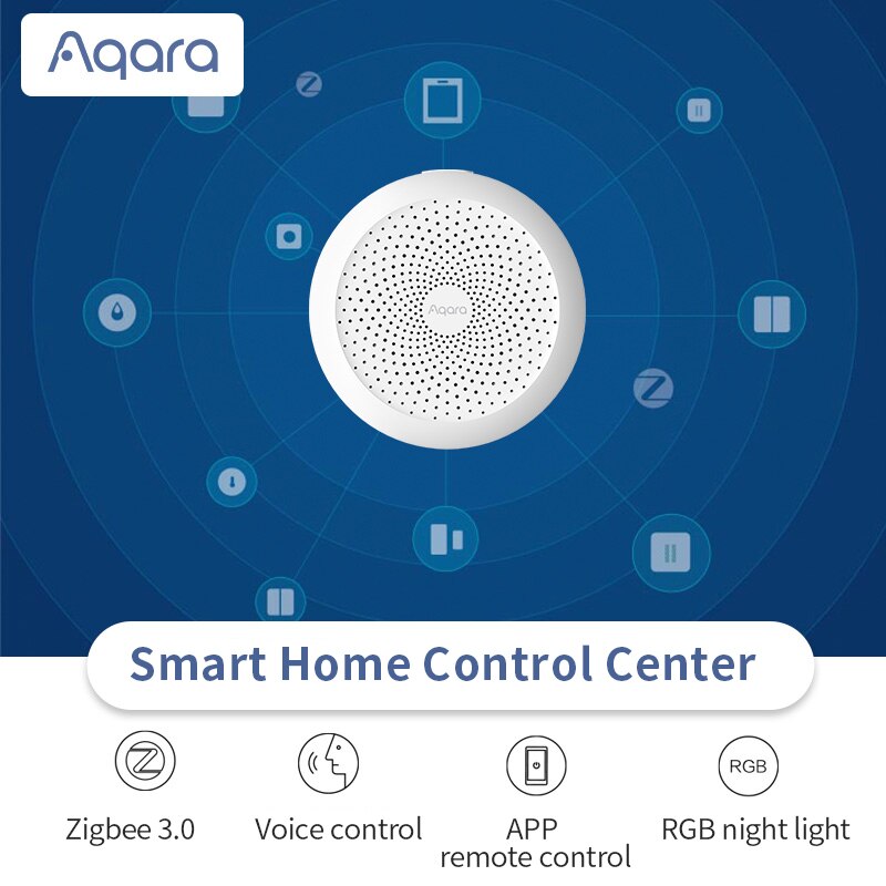 Xiaomi Smart Gateway Aqara Hub M1S Gateway RGB Led Night Light Wireless Zigbee Connect Remote For Apple Homekit App Control