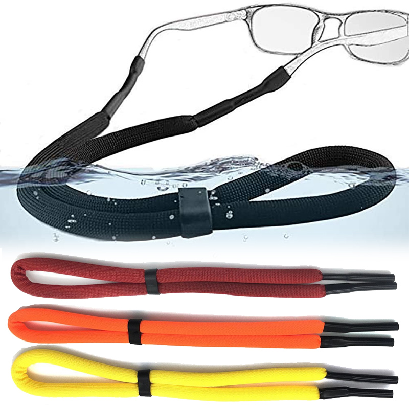 Chaîne de lunettes de soleil flottante pour Sports aquatiques unisexes, cordes antidérapantes, support de cordon, sangles de lunettes de lecture