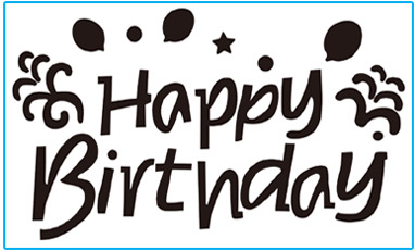 1pc adesivi per feste di buon compleanno per palloncini trasparenti trasparenti Bobo palloncini lettere decalcomanie forniture per feste di compleanno