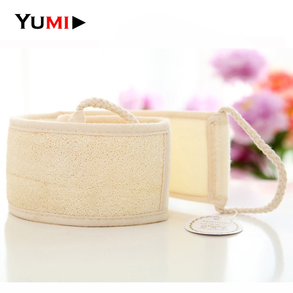 1pc Natural Loofah Massage Sponge Shower Body Cleaning Tool Long Toiletries Scrubber Ponge Brush Pad Towel Horniness Remover