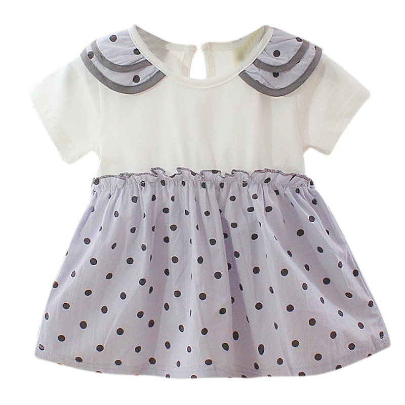 Baby Meisje Jurken Zomer Meisjes Katoen Aardbei Jurk Baby Meisje Mouwloze Effen Kleur Jurk 0-3 Jaar Baby Verjaardag jurk: Blauw / 24M