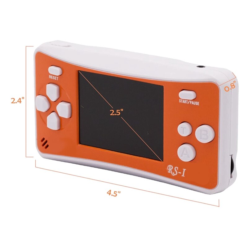 LCD da 2.5 pollici Portatile consolle di Gioco migliore Regalo per I Bambini di Natale Arancione