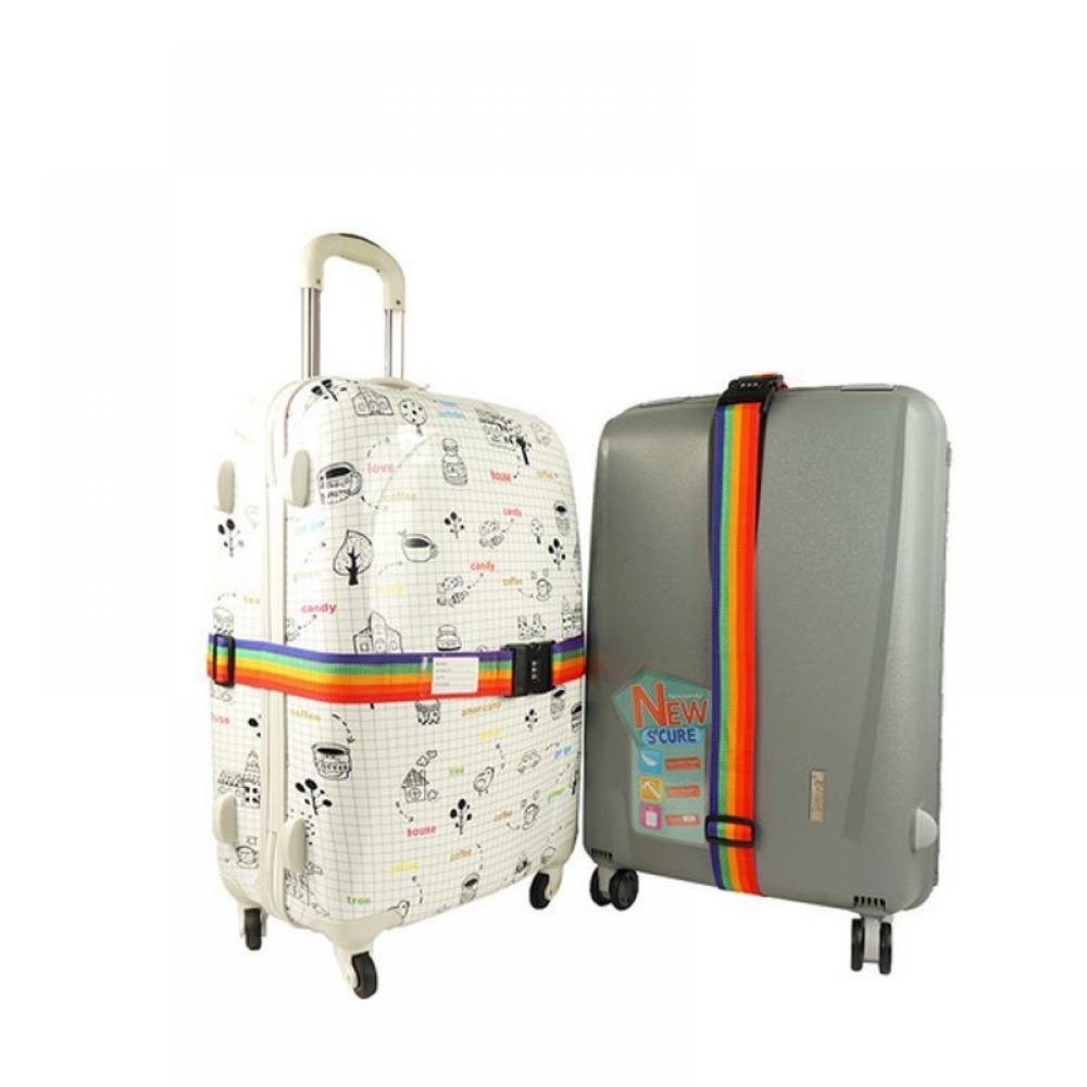 Travel Lunggage Suitcase Strap Baggage Backpack Bag Rainbow Color Belt