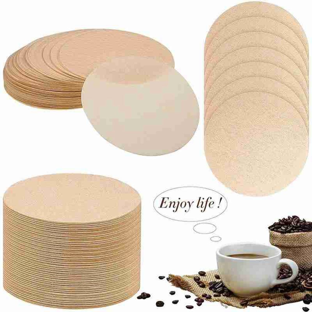 Papier filtre à café rond pour cafetière expresso V60, outil de Pot Moka, 56mm 60mm 68mm, 100 pièces