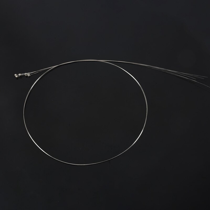 10 Stuks Silver Tone Stalen Snaren E-1 Voor Akoestische Gitaar