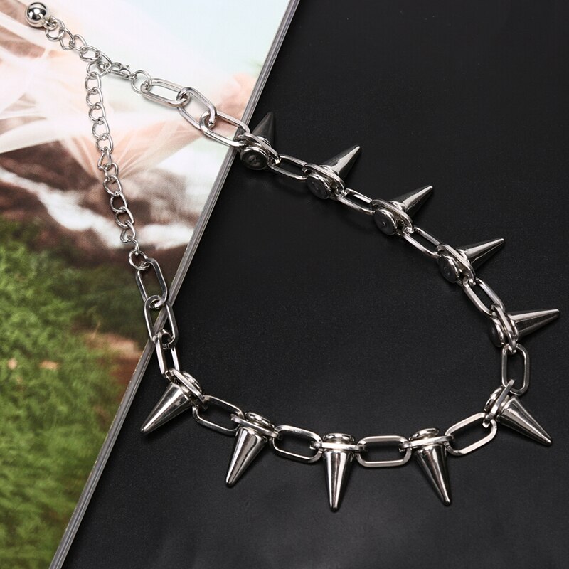 Gotische choker met roos, zwart Goedkope