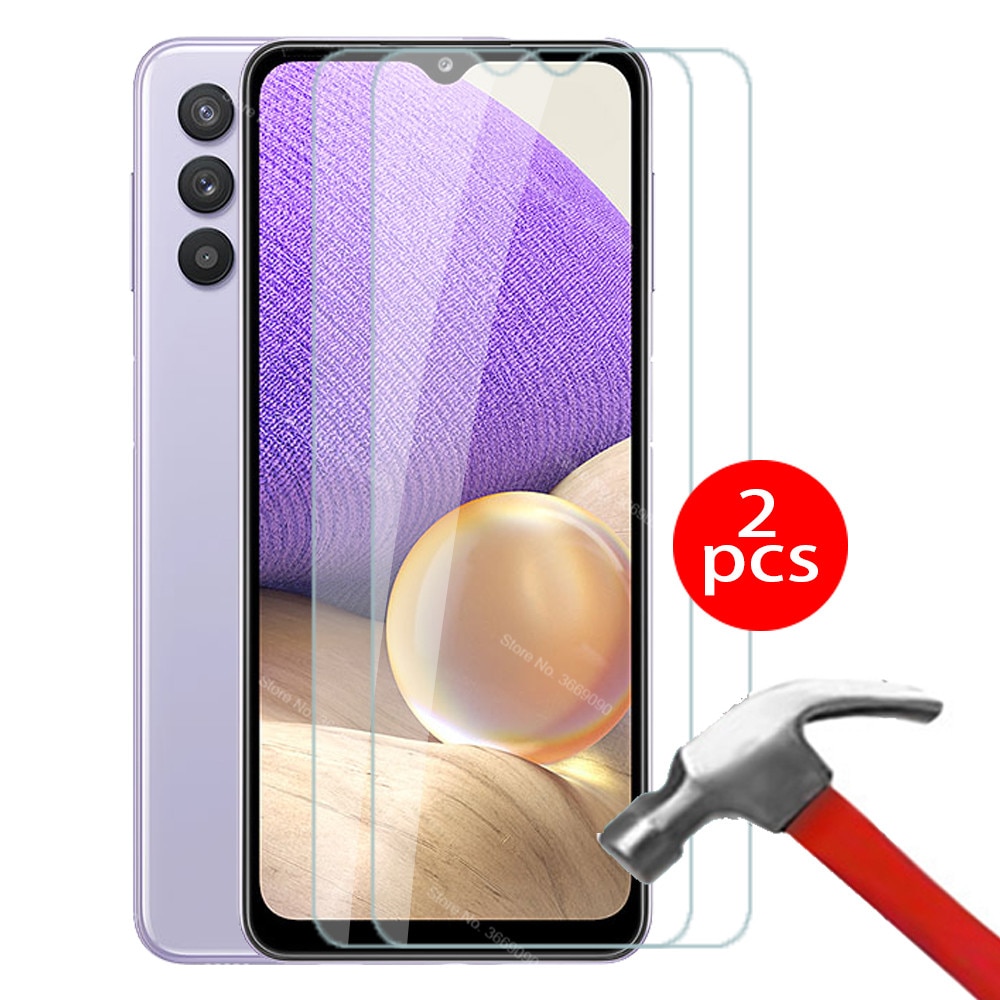 Vidrio protector para samsung a32, funda de vidrio templado para teléfono samsung galaxy a32 a 32 5g, sm-a325f/dsn de 6,5 pulgadas, 2 uds.