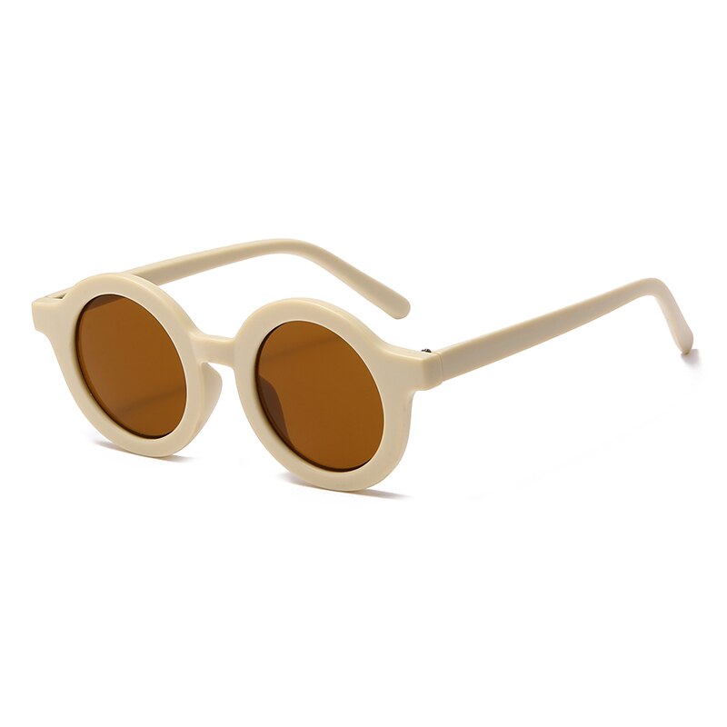 Children Polarized Sunglasses Rubber Round Unisex Boy Girl Famous Brand Sun Glases UV400 Kids Polaroid Sunglasses Tr90: 3-KPR09-C3