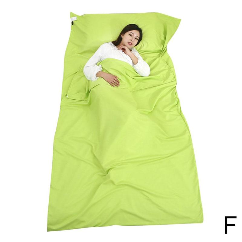 Ultra Light Sleeping Bag Double Stitches Portable Outdoor 75 Hotel * Sheet Travel Hiking Light Mattress 210cm Camping Q6F0: F