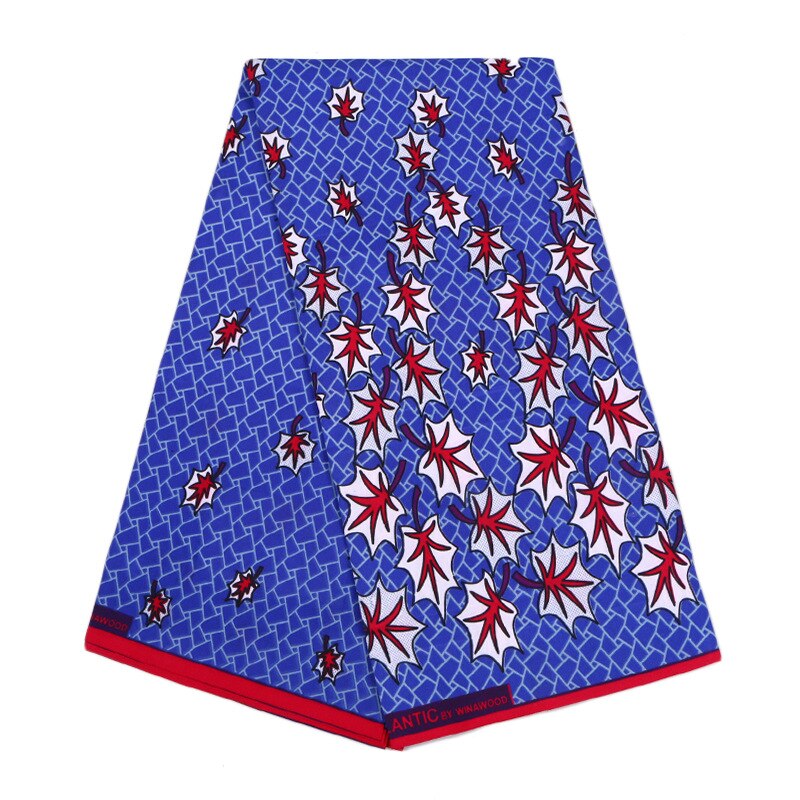 ghana afrikansk voksprint stoff tissu voks polyester voks ankara stoff: 03
