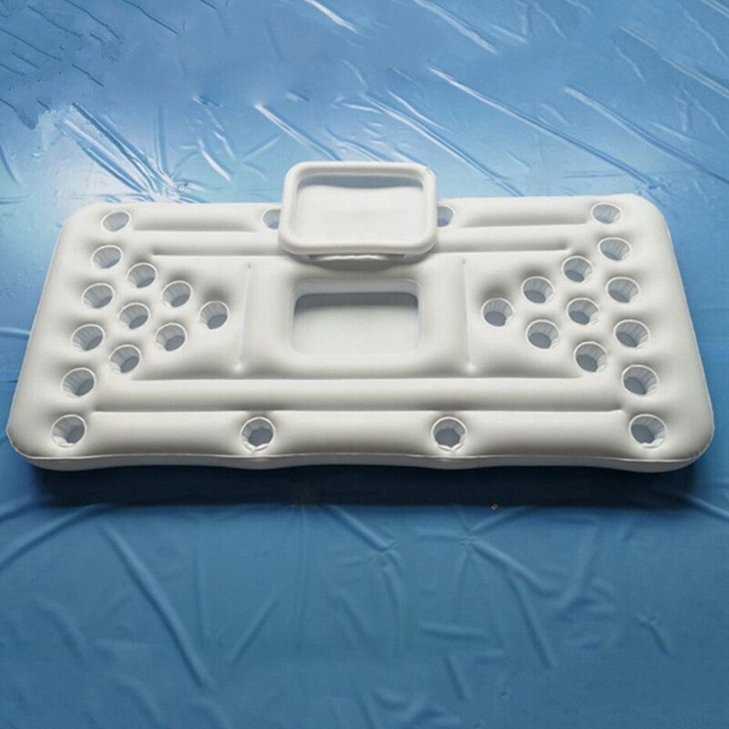 Bier Pong Zwembad Mat 28 Cup Gat Drijvende Rij Opblaasbare Zwembad Matras Water Tafeltennis Entertainment Drijvende Pad Volwassenen Party