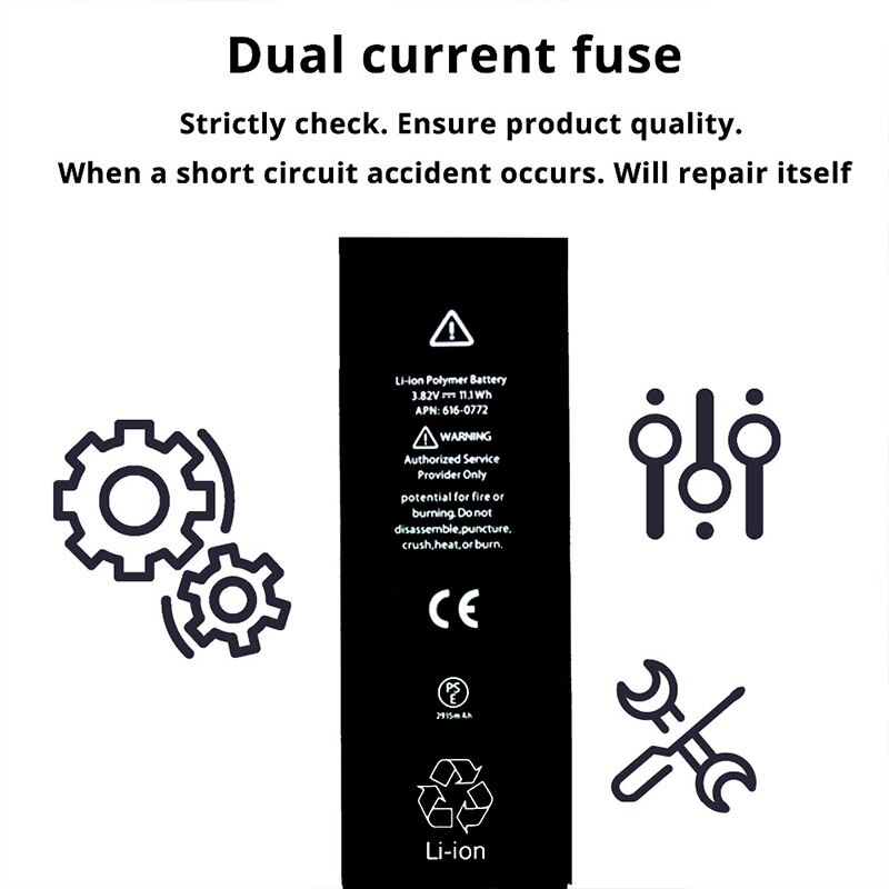 Batterie Für Apple iPhone 6 6S 7 8 Plus 5s 5 5c X SE XR XS MAX 6plus 7plus 8 plus 4s Ersatz Bateria Für iPhone6 iPhone7