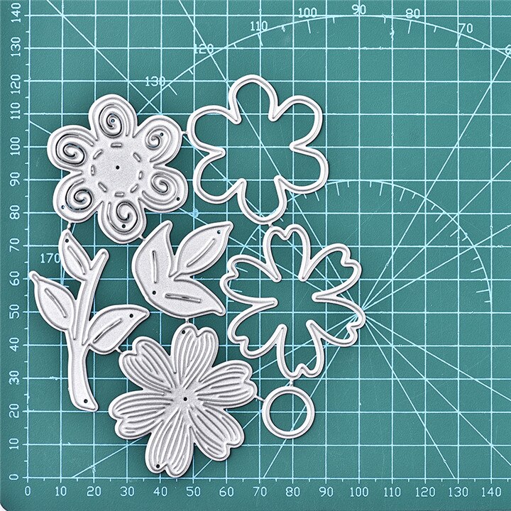 Kokorosa Bloem Frame Metalen Stansmessen Voor Golf Rand Sterft Scrapbooking Diy Fotoalbum Kaart Maken Decoratieve Stencil: DMZH355