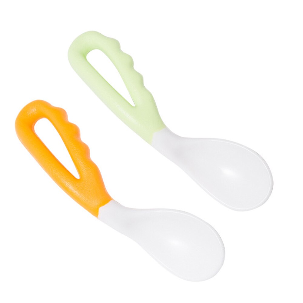 Neue baby gebogene löffel einzel pack baby krummen löffel lernen zu essen ausbildung löffel ellenbogen löffel pflege produkte: 03