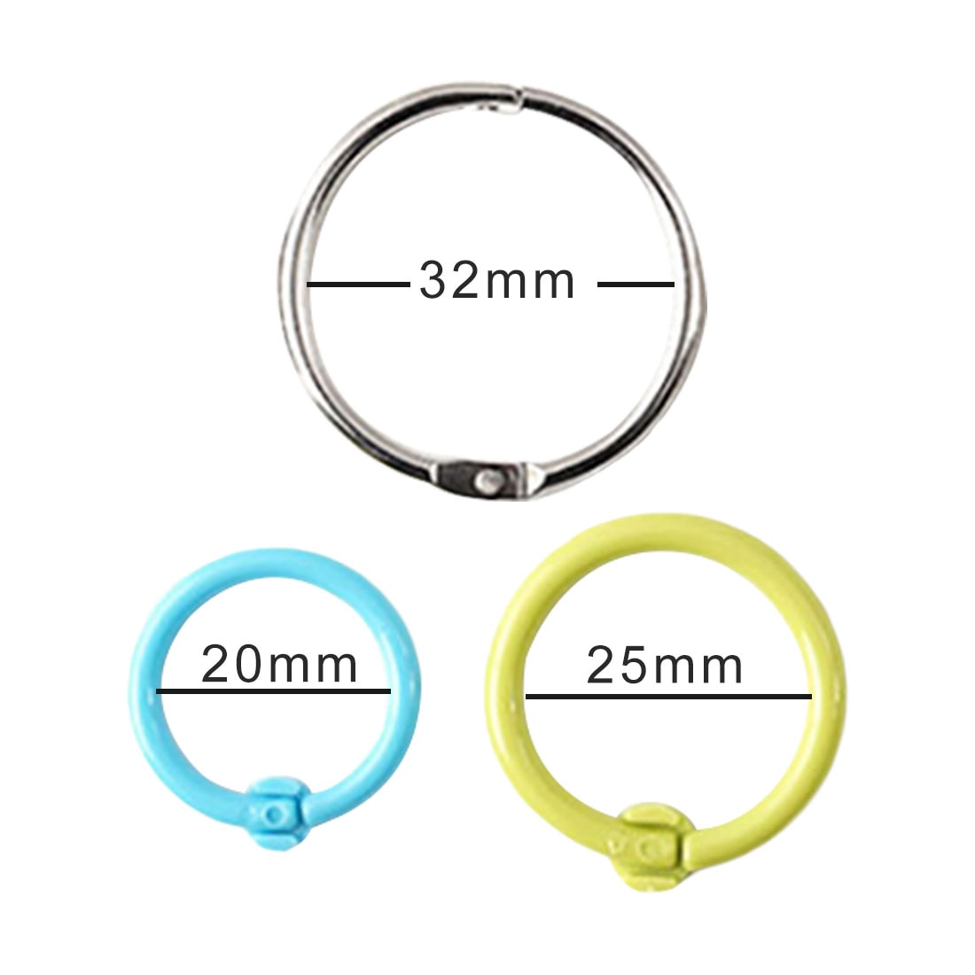 Craft Binding Boek Hoops 10 Pcs Loose Leaf Binder Ring Boek Hoops Diy Albums School Kantoorbenodigdheden