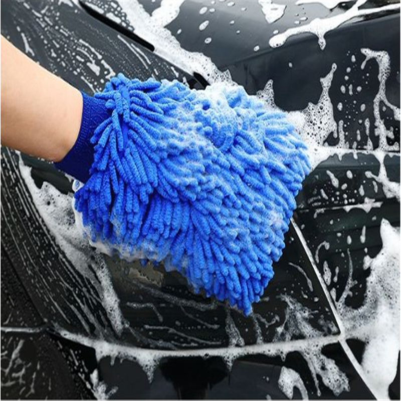 Auto Wassen Mitt Grote Size Ultra Zachte Microfiber Car Cleaning Wassen Handschoen Double Side Chenille Krasvrij Handschoenen