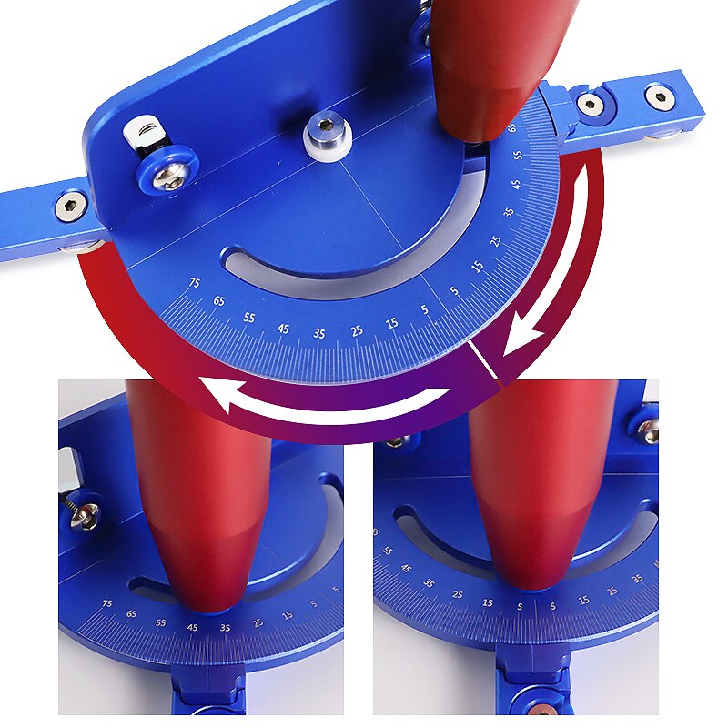 Miter Gauge Table Saw/Router With Rail Stop Aluminum Profile Fence Saw Assembly Ruler Carpenter DIY Woodworking Tool