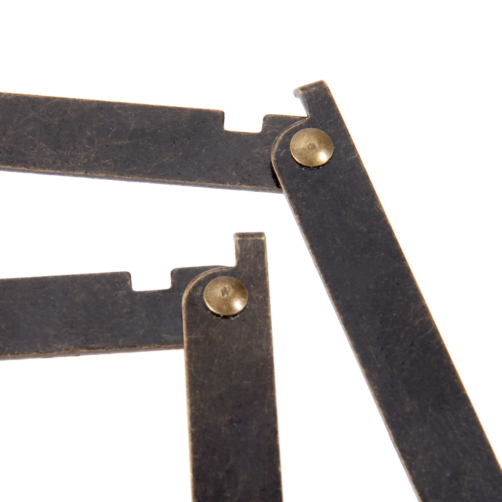 2Pcs 108x11mm Antique Bronze Lid Support Hinges Stay For Box Display Furniture Accessories Cabinet Door Kitchen Cupboard Hinges