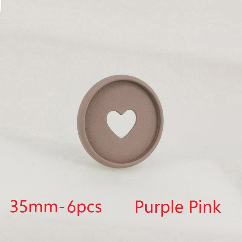 Stücke 35mm gefrostet Pilz See Bindemittel Scheiben Kunststoff Bindung Ringe Notizbuch Bindemittel Ringe Pilz Scheiben Büro Bindung Liefert: Violett Rosa-6Stck