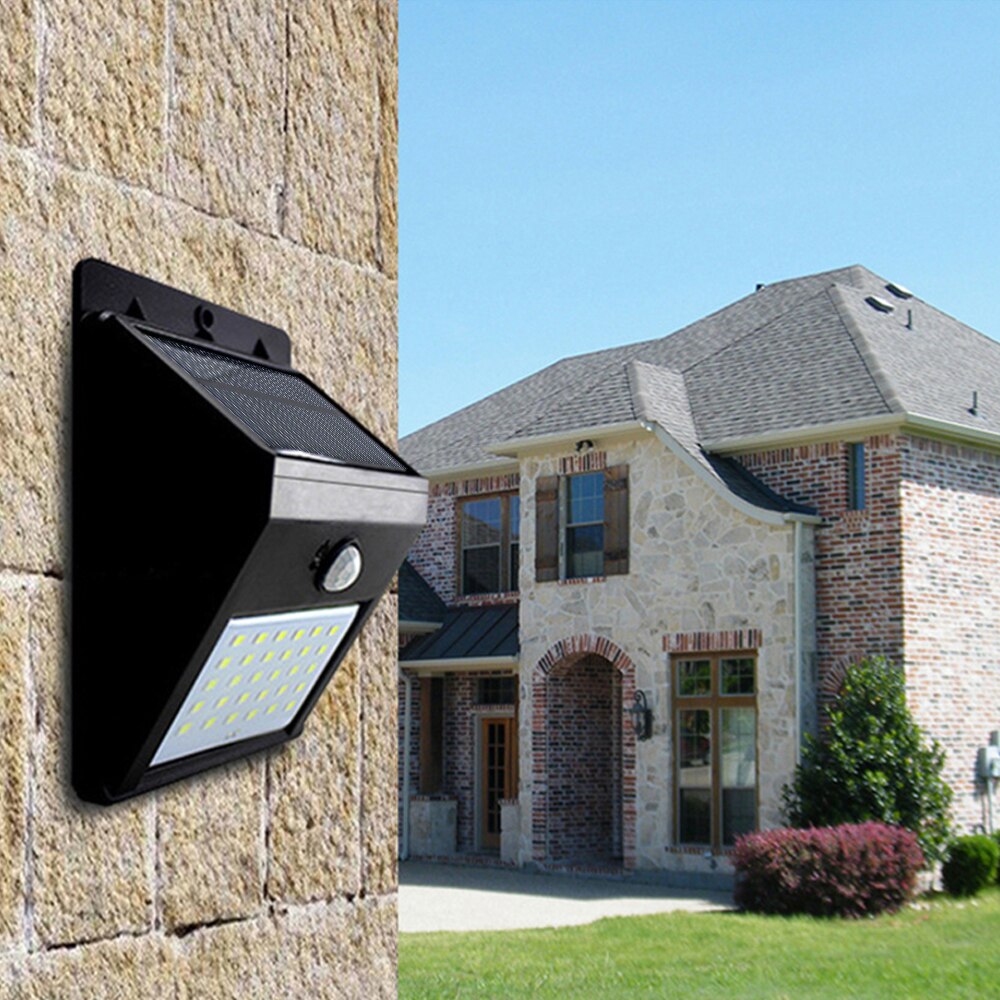 1pcs Waterproof Solar Power Light Split Separate PIR Motion Sensor LED Garden Lamp Outdoor Wall Light Lamp Separable Panel