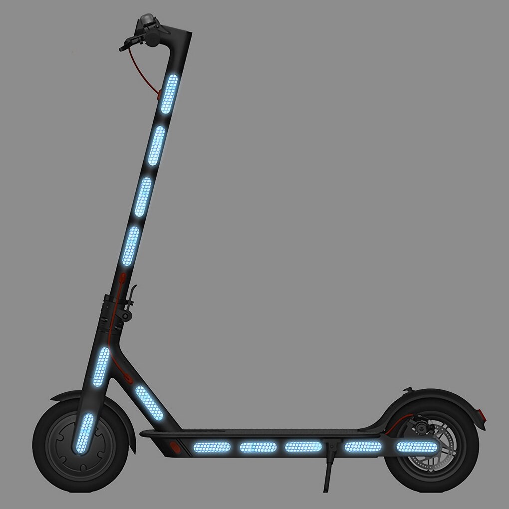 Nuovo 20 pezzi Scooter elettrico parti di Skateboard adesivi notte decalcomanie riflettenti protettive per accessori Ninebot MAX G30 M365