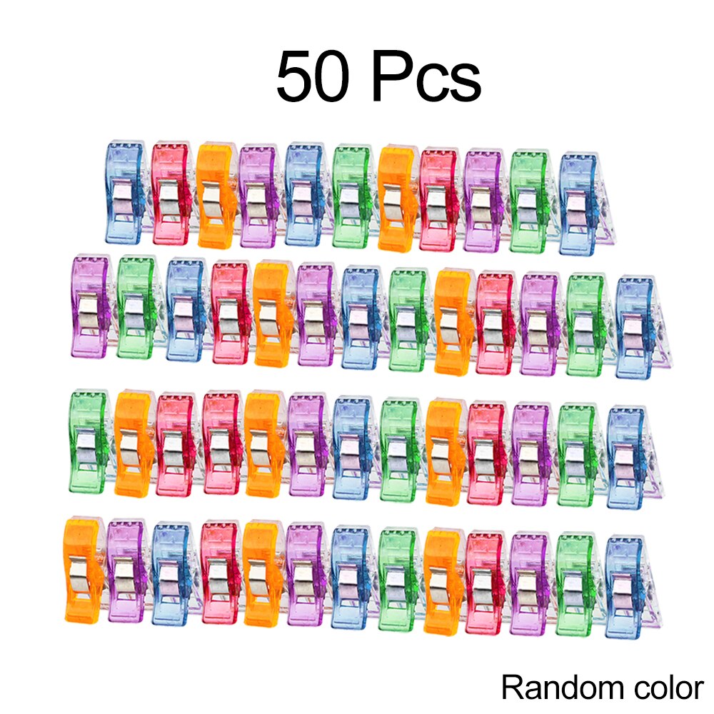 Sewing Clips Quilting Clips Plastic Clips Sewing Fabric Clamps Patchwork Craft Clips Multicolor Clothing Clip Holder 10/20/50Pcs: 50pcs (opp bag)