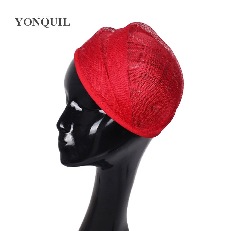 Tocado de SINAMAY grande de 20CM, tocado de boda, sombrero de Sinamay Percher, Base de milinería, Material de tocado Diy, 3 colores: Rojo