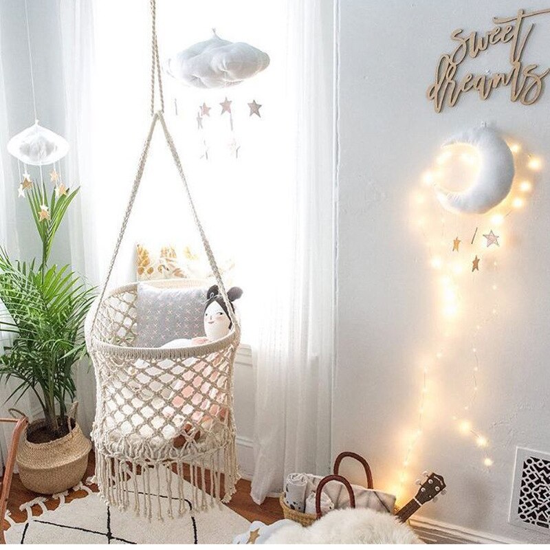 Stijl Nordic Thuis Cloud Wanddecoratie Baby Bebe Wieg Bed Opknoping Decor Voor Baby Troost Pop Kind Room Photo props