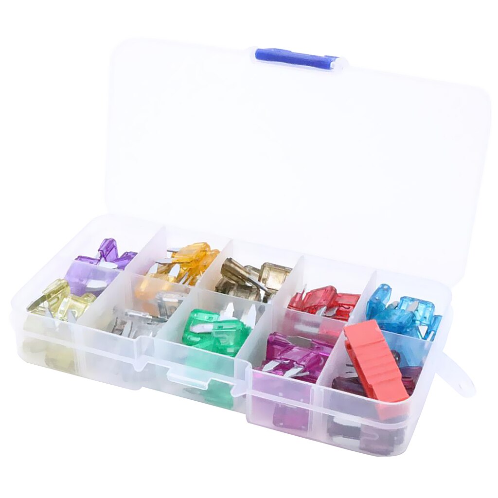 100 stücke Mini Sicherung Sortiment Set Auto Auto Lkw Motorrad Sicherungen Kit