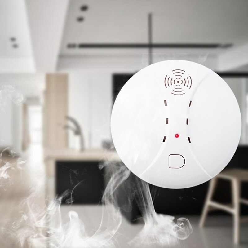 Draadloze rookmelder voor thuisbeveiliging, alarmsysteem met sensor, rookmelder
