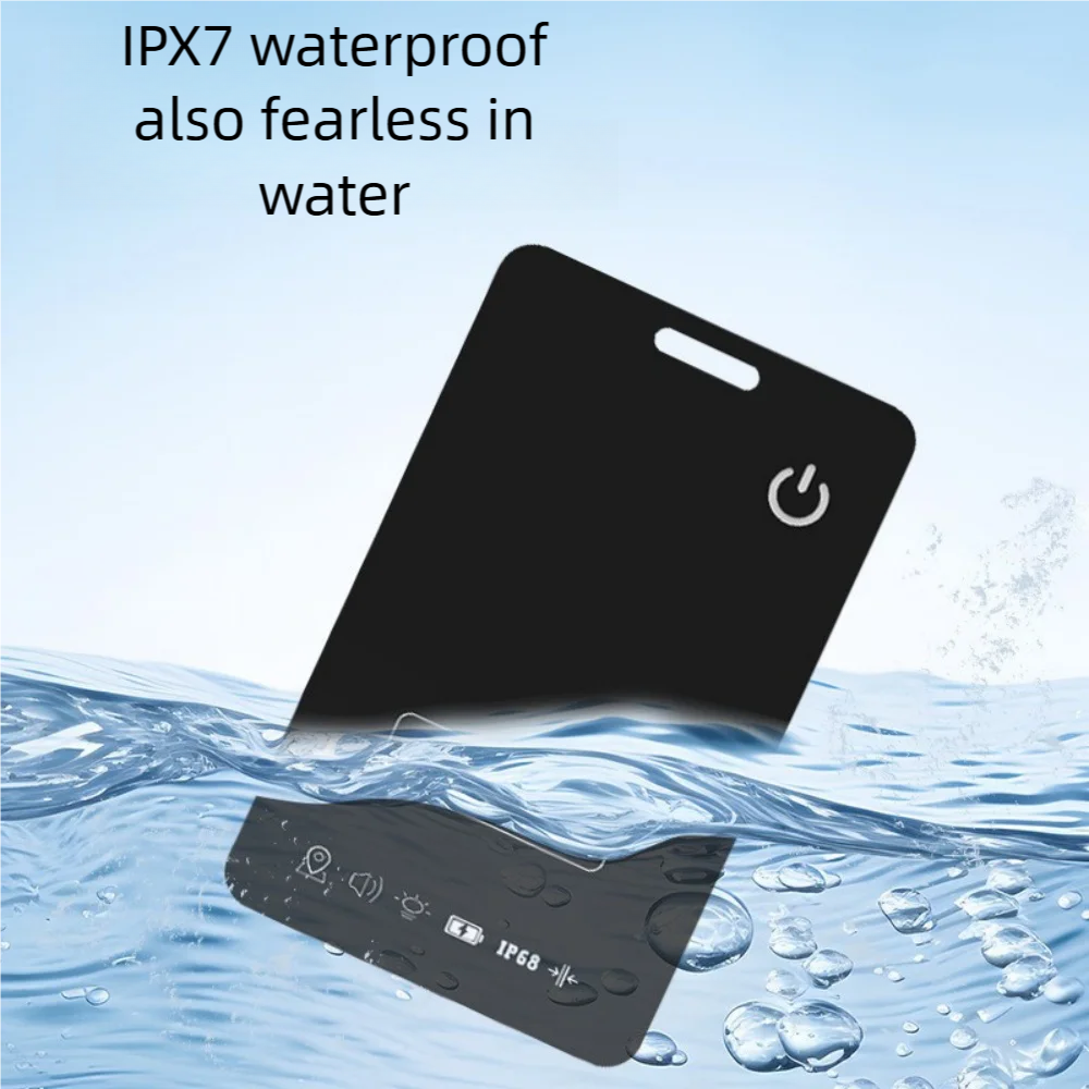 Card-style anti-loss device is applicable for Find My mobile wallet, keys, luggage, bags and global intelligent positioning and