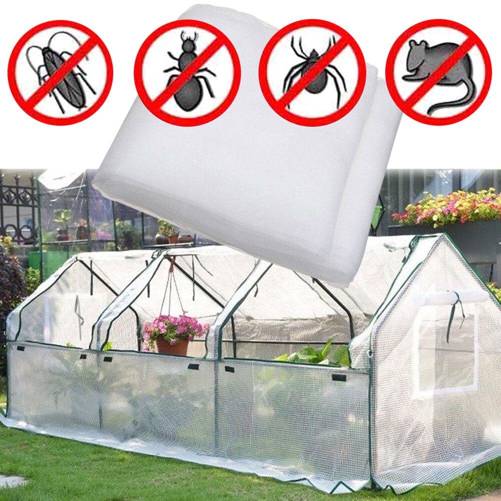 100 Mesh Greenhouse Protective Net Insect Bird Garden Net Garden Netting for Protect Flower Plant Fruits Vegetables